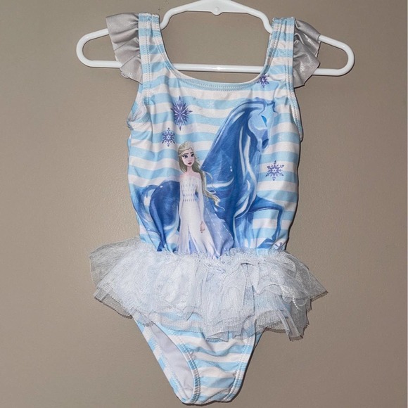 Disney Swim Disney Toddler Girl Frozen Elsa One Piece Swimsuit 3t